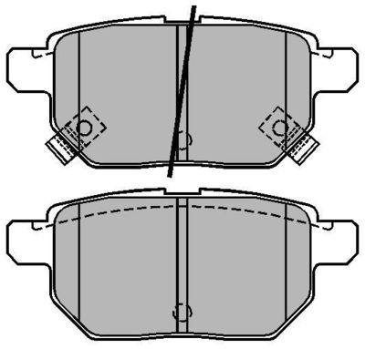 Колодки тормозные дисковые задние TATSUMI TCA1053