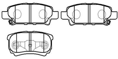 Колодки тормозные дисковые HSB HP8302