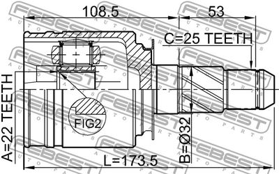 ШРУС внутренний правый FEBEST 0211FX35RH