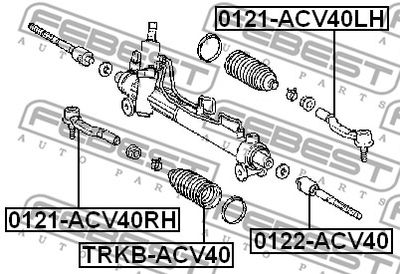 Тяга рулевая FEBEST 0122ACV40
