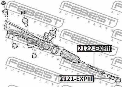 Тяга рулевая FEBEST 2122EXPIII