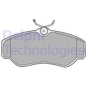 Колодки тормозные дисковые передние DELPHI LP913