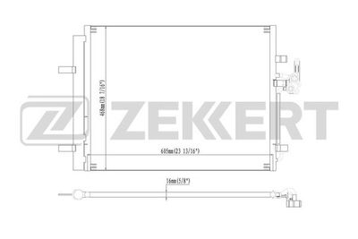 Радиатор кондиционера Zekkert MK3172