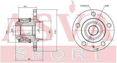 Ступица колеса MARSHALL M8133569