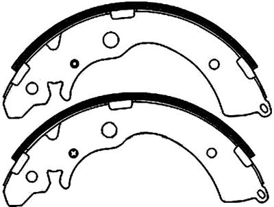 Колодки тормозные задние барабанные ALLIED NIPPON ABS0506