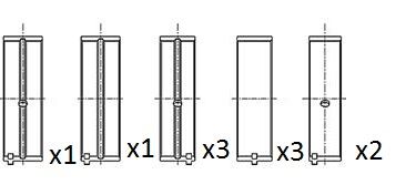Вкладыш коренной KING MB5589AM025