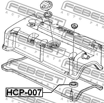 Кольцо уплотнительное свечного колодца FEBEST HCP007