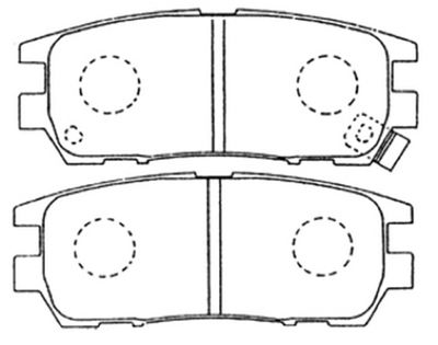 Колодки тормозные дисковые задние AKYOTO AKD1152