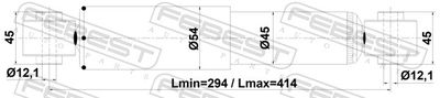 Амортизатор задний FEBEST 35110002R