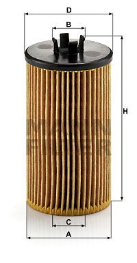 Фильтр масляный MANN-FILTER HU6122X