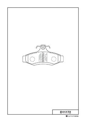 Колодки тормозные дисковые MK KASHIYAMA D11172