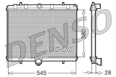 Радиатор охлаждения двигателя DENSO DRM07060