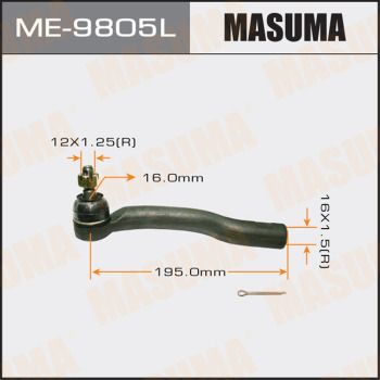 Наконечник рулевой левый Masuma ME9805L