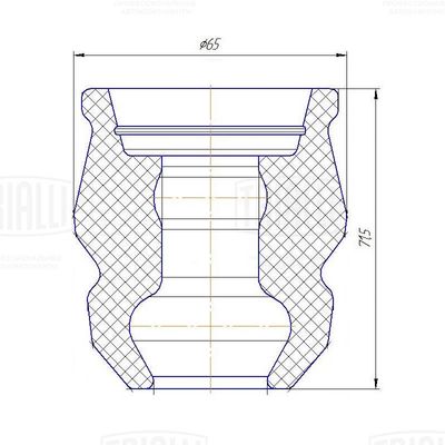 Отбойник амортизатора заднего TRIALLI BC0882