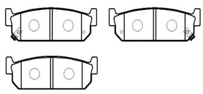 Колодки тормозные дисковые HSB HP5070