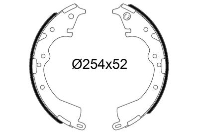 Колодки тормозные барабанные VALEO 564253