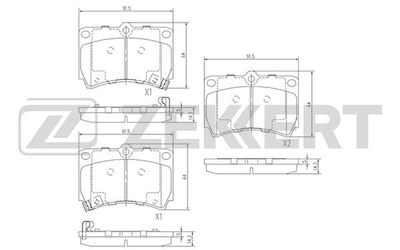 Колодки тормозные дисковые BLITZ BB0574