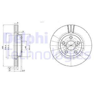 Диск тормозной DELPHI BG3347