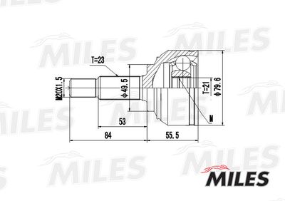 ШРУС наружный Miles GA20304
