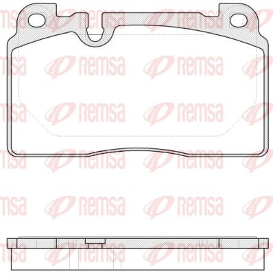 Колодки тормозные передние REMSA 152700