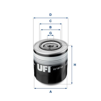 Фильтр масляный UFI 2316700