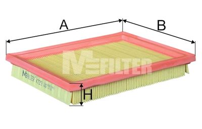 Фильтр воздушный M-Filter K729