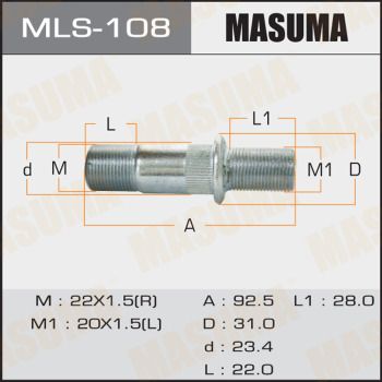 Шпилька для грузовика Masuma MLS108