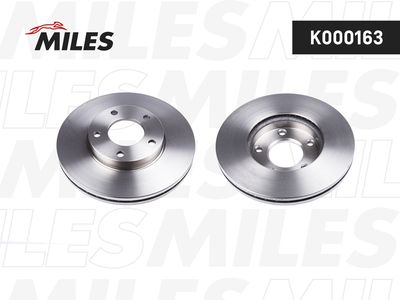 Диск тормозной передний вентилируемый Miles K000163