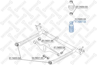 Отбойник амортизатора заднего STELLOX 1174007SX