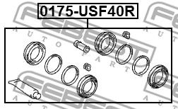 Ремкомплект тормозного суппорта заднего TOYOTA 0447950180
