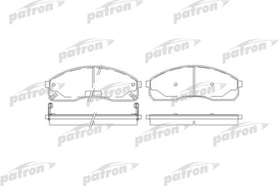 Колодки тормозные дисковые передние PATRON PBP1595
