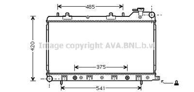 Радиатор системы охлаждения AVA SU2046
