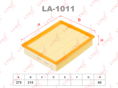 Фильтр воздушный LYNXauto LA1011