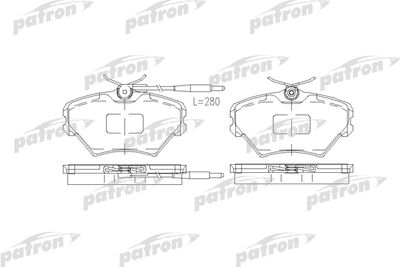 Колодки тормозные дисковые передние PATRON PBP972