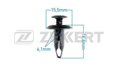 Клипса крепежная Zekkert BE2665