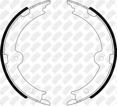 Колодки тормозные барабанные NIBK FN0659