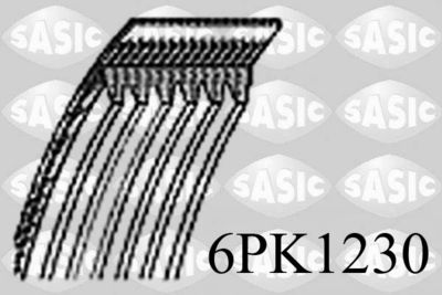 Ремень ручейковый SASIC 6PK1230