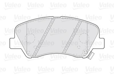 Комплект колодок для дискового тормоза VALEO 301021