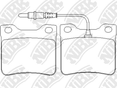 Колодки тормозные задние NIBK PN0265W
