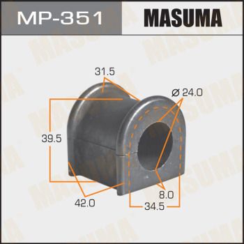 Втулка стабилизатора заднего центральная Masuma MP351