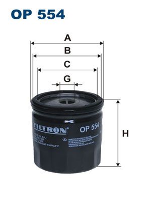 Фильтр масляный FILTRON OP554