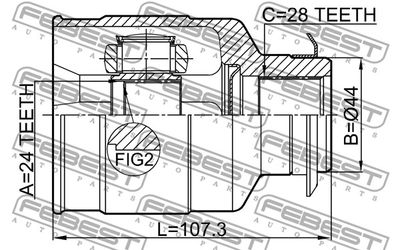 ШРУС внутренний правый FEBEST 1211CRE20RH
