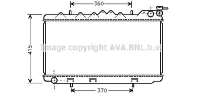 Радиатор системы охлаждения AVA DN2094