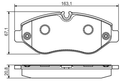 Колодки тормозные дисковые BOSCH 0986495098