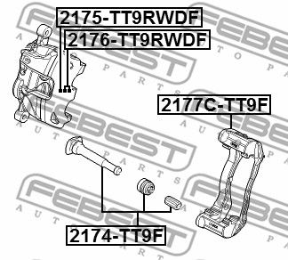 Поршень тормозного суппорта MasterKit 77A1402