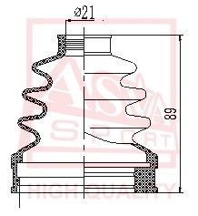 Пыльник ШРУС внутренний ASVA ASBTINSOL