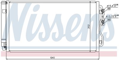 Радиатор кондиционера NISSENS 940236