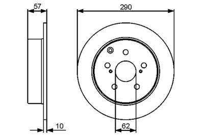 Диск тормозной BOSCH 0986479448