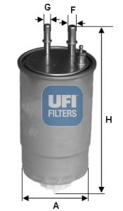 Фильтр топливный дизель UFI 24ONE0B