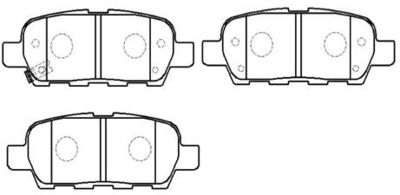 Колодки тормозные дисковые HSB HP9705